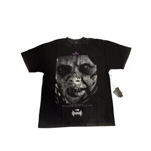 Black Graphic Horror Movie Themed T-Shirt